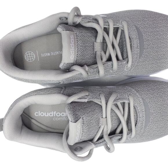 Adidas QT Racer 2.0 Women's Running Shoes Sneakers Gray White Size 6.5 7.5 or 9 - Picture 4 of 7